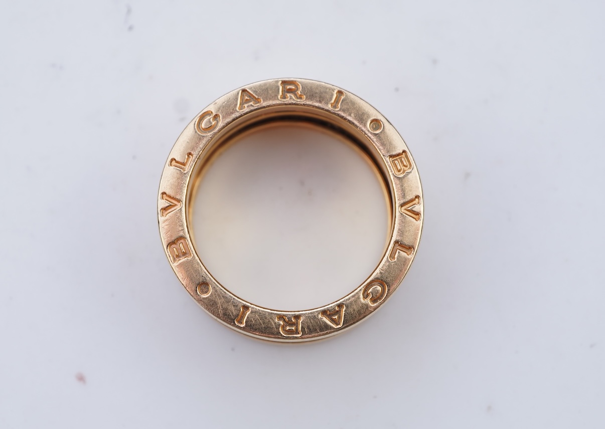 Bulgari, a gold 'B-ZERO' ring
